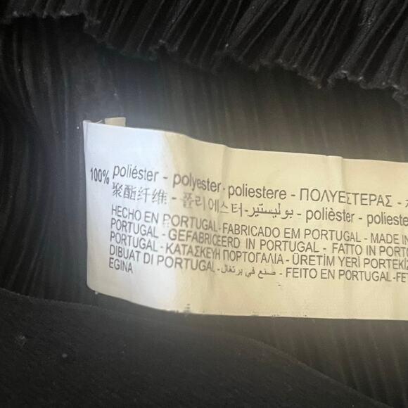 Zara Black Paperbag Waist Lightweight Pants Size Medium - Picture 5 of 8